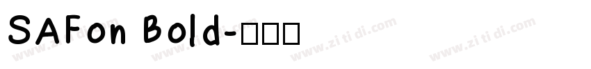 SAFon Bold字体转换